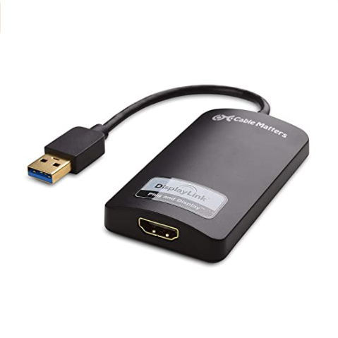 Cable Matters USB HDMI 変換アダプター USB 3.0 HDMI 変換 HDMI-DVI アダプター付属 USB DVI 対応 1440P解...