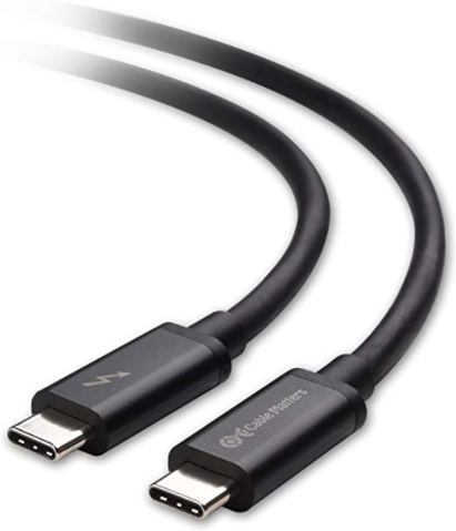 Cable Matters Thunderbolt 3 (20 Gbps) / USB-C 3.1 Gen 2 (10 Gbps) ケーブル 2m（ブラック）